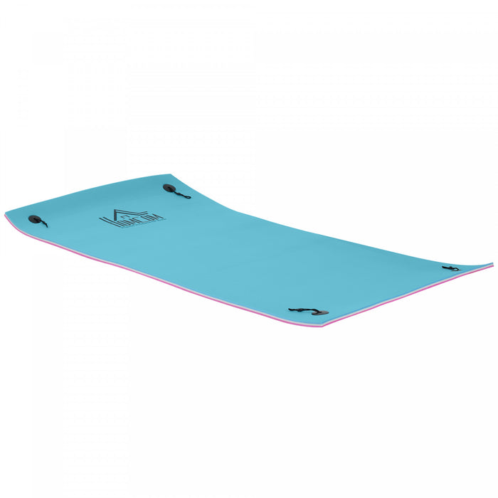 HOMCOM Tapis d'eau flottant 10x5 pi Piscine Lac Loisirs
