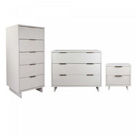 Ensemble de commode moderne Granville 3 pieces en blanc
