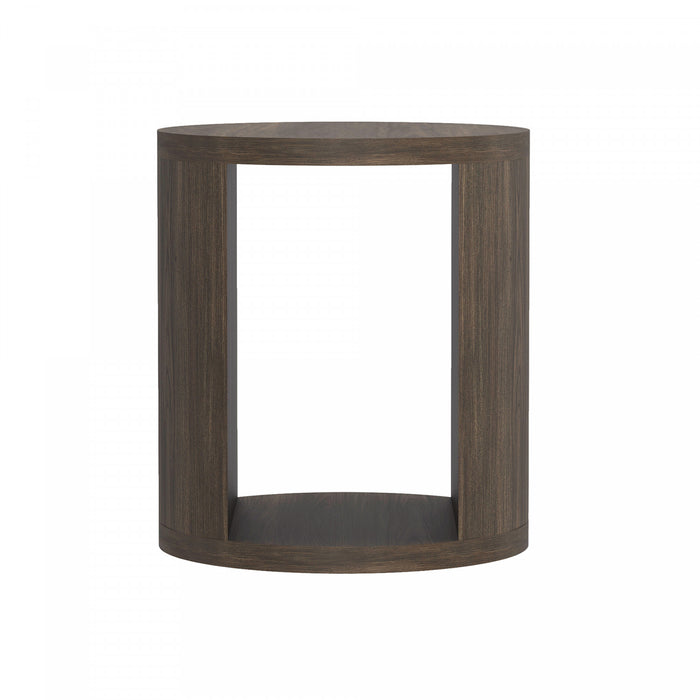 Table d’appoint contemporaine Alure 20\" en noyer