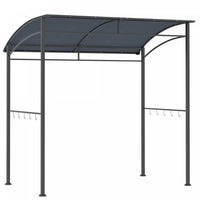Outsunny 7' X 5' Pavillon Abri De Barbecue Gazebo Tente Grille De Jardin Auvent Tissu Polyester Cadr