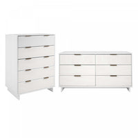  Ensemble de commode 2 pieces Granville Modern en blanc