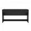 Bureau d'ecriture contemporain Novara 60\" en noir (2 tiroirs)
