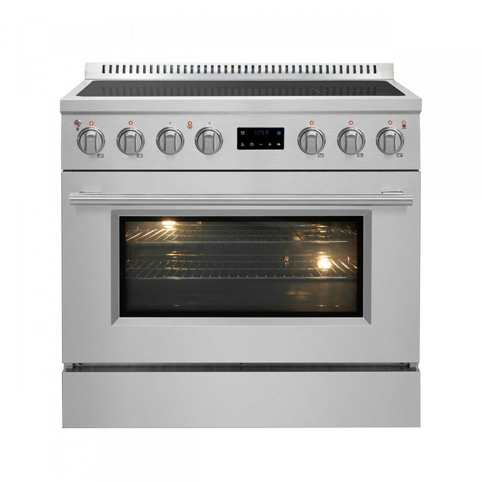Cuisiniere a induction Torino de 36 po, acier inoxydable – FFSIN0936-36