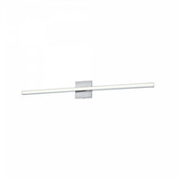 Lumière de coiffeuse Arandel de Dainolite en acrylique blanc qui diffuse la lumière, avec fini chromé poli et ampoule à DEL de 24 W