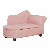 Qaba Fauteuil Enfant Design Canape Pour Enfants Compartiment De Rangement Grand Confort Accoudoirs A