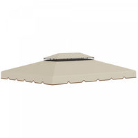 Outsunny 12.8' X 9.5' Toit De Rechange Pour Tonnelle, Couverture Superieure Pour Tonnelle Avec Doubl