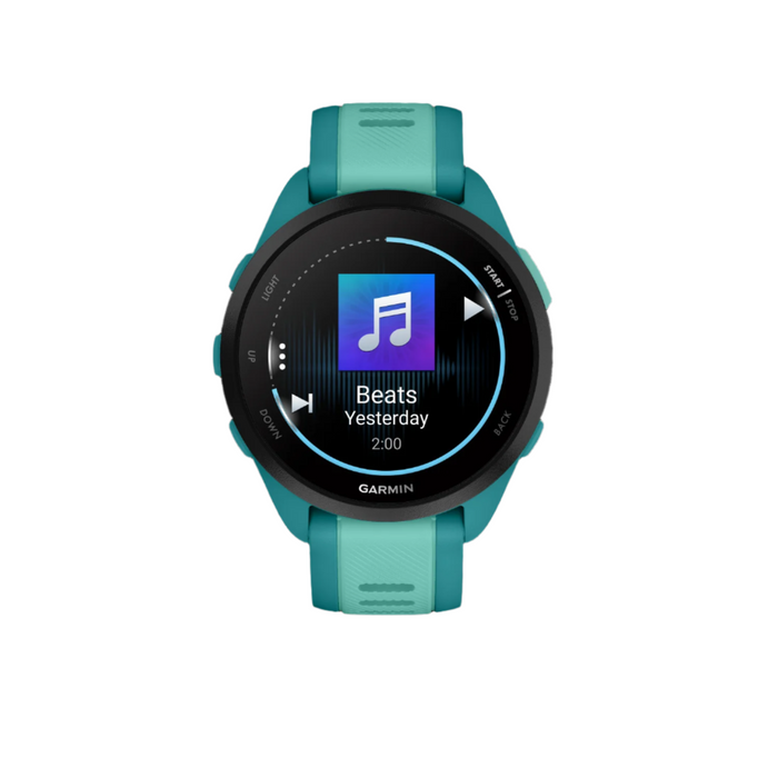 Garmin Forerunner® 165 Montre Gps Intelligente - Suivi De La Sante Avec Ecran Amoled - Turquoise/aqua