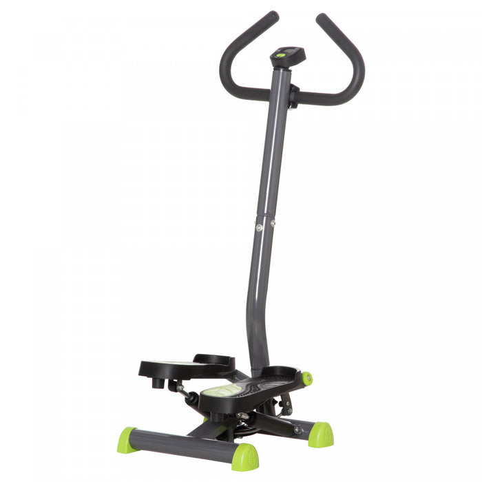 Soozier Machine A Marchepied Reglable, Stepper Avec Moniteur Lcd, Gris