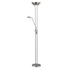 Lampe à pied Mother & Son de Dainolite avec fini chromé satiné