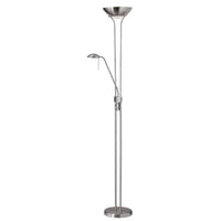 Lampe à pied Mother & Son de Dainolite avec fini chromé satiné