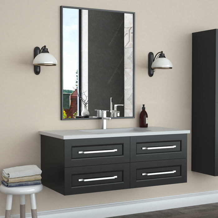 Miroir Border de 40 po noir