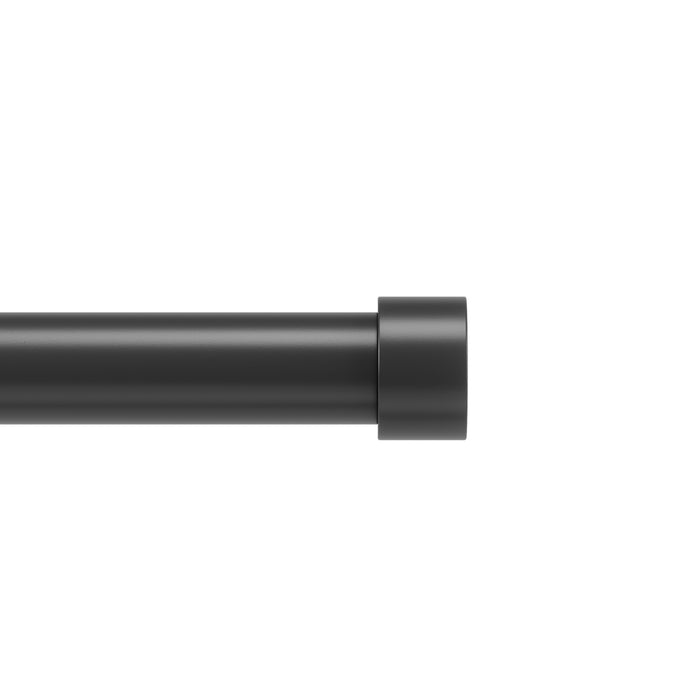  Tringle à rideaux extensible Cappa de Umbra noir mat de 1 po - 120 po à 180 po