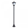 Luminaire Exterieur Solaire Lampadaire Lanterne Classique Led 10 Lm Dim. 15l X 15l X 120h Cm Noir