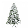 Homcom Sapin De Noel Artificiel Floque Avec Branches Realistes