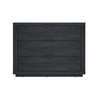 Table de nuit moderne Evelyn 32\" en gris charbon (3 tiroirs)