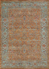 Tapis Traditionnel Hailey 6'7\" x 9'6\" en Orange