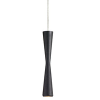 Luminaire suspendu Percita de Dainolite avec fini noir mat et ampoule à DEL de 5 W