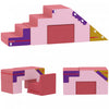 Qaba Blocs D'escalade En Mousse Pour Tout-petits, 2 Pieces, Rose