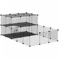Pawhut Enclos Pour Petits Animaux Parc Pour Chiot Cloture Pour Animaux Domestiques Modulable Diy 47