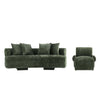 Ensemble de canape 2 pieces Verandah style mid-century modern en vert olive