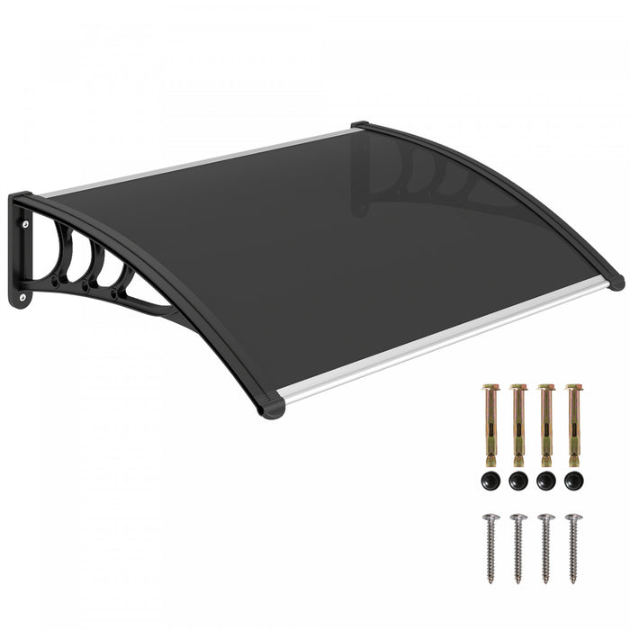 Outsunny Marquise de Fenetre et de Porte en Polycarbonate Transparent