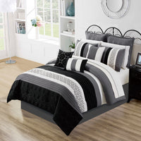  Ensemble Douillette Maddox 7 Morceaux pour Grand Lit