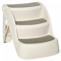 Pawhut Escalier Portable Pliable Pour Petits Chiens Et Chats 3 Marches Avec Marches Antiderapantes P