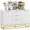 HOMCOM Armoire 3 Tiroirs Buffet Salle a Manger Salon