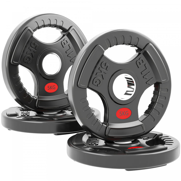 Soozier Ensemble de 4 plaques de poids de 11 lb, Set pour barre de2\"