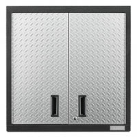 Armoire murale GearBox de série Premier de 30 po de Gladiator - bande de roulement argentée