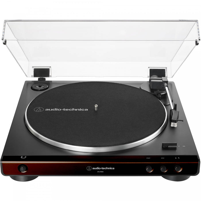 Tourne-disque stéréo Audio-Technica Consumer AT-LP60X noir et brun