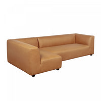 Canape sectionnel moderne contemporain Lukas 2 pieces, 118