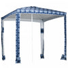 Outsunny Parasol De Plage 6,5' Avec Sacs De Sable, Sac De Transport, Bleu