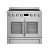 Cuisiniere a induction Torino de 36 po avec portes francaises, acier inoxydable – FFSIN0950-36