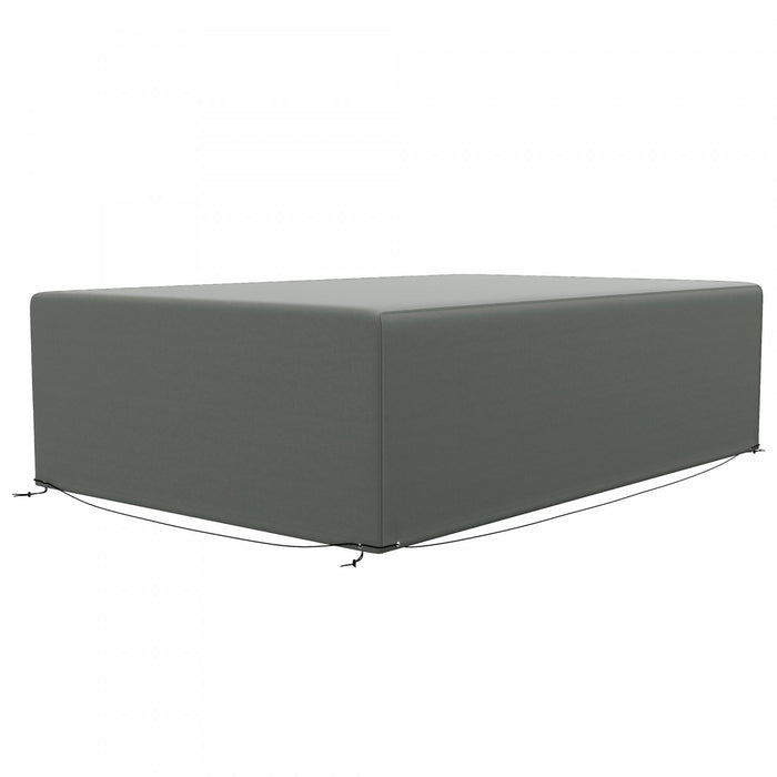 Outsunny Housse Pour Meubles De Patio Exterieur, Impermeable, Gris Fonce