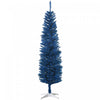 Homcom Sapin De Noel Artificiel Fin 6pi, Bleu Profond