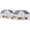 Grand Poulailler Metallique Galvanise 280 × 950 × 195 cm