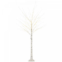 Homcom Bouleau Blanc Artificiel De 6 Ft Pour Exterieur