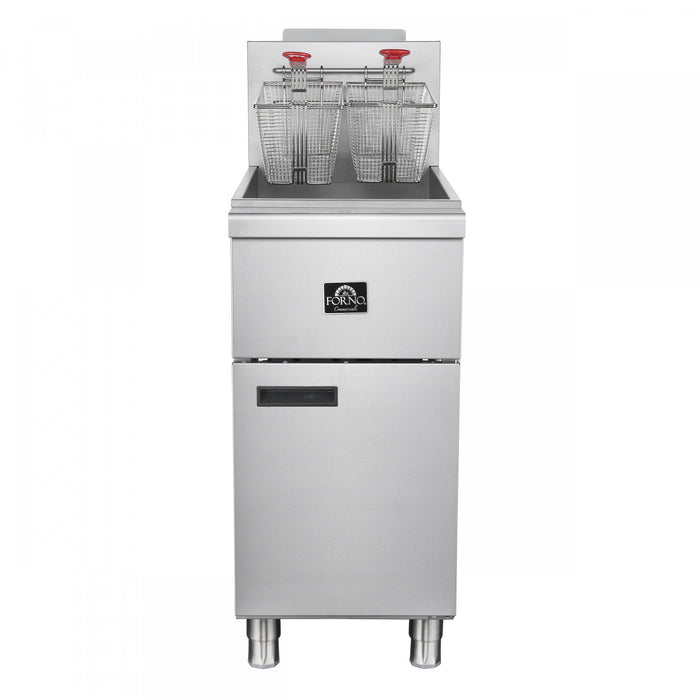 Friteuse au propane Commerciale, 3 bruleurs (90 000 BTU), capacite d'huile de 40 lb – FCMGF0016
