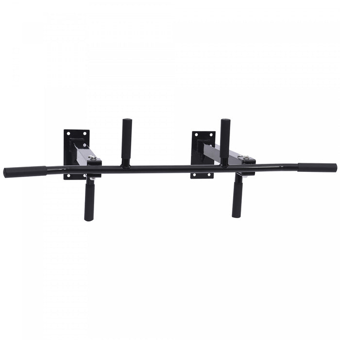 Soozier Barre De Traction Murale Station De Musculation Montee Au Plafond Gym A Domicile Noir