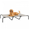 Lit sureleve d'exterieur pour Grandes Races, Beige et Blanc