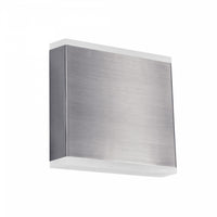 Applique murale Emery de Dainolite en acrylique givré qui diffuse la lumière, avec fini chromé satiné et ampoule à DEL de 15 W