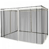 Outsunny Moustiquaire De Rechange Pour Gazebo 10' X 10' Murs D'ecran Noirs Pour Auvent Avec Fermetures Eclair Pour Les Fetes Et Les Activites De Plein Air