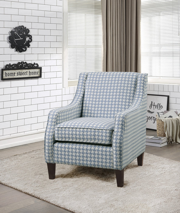 Fauteuil Beagle En Tissu A Motif Bleu