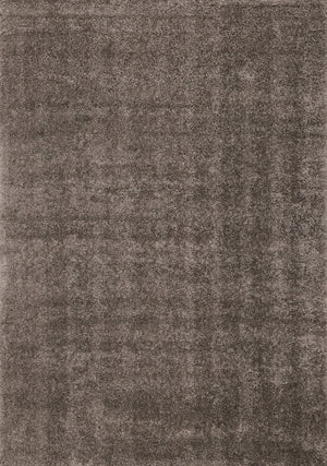 Carpette à poil long Brooklyn taupe foncé - 5 pi 3 po x 7 pi 7 po