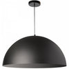 Grand luminaire suspendu Ofelia de Dainolite avec fini noir mat et 1 ampoule