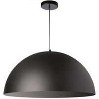 Grand luminaire suspendu Ofelia de Dainolite avec fini noir mat et 1 ampoule
