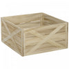 HOMCOM Boite en bois pour base de sapin de Noel 28\", bois vieilli clair