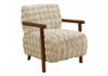 Monarch Specialties - Chaise D'Appoint, 31\"H, Rembourre, Salon, Chambre A Coucher, Marron, Bois Noyer Brun