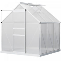 Outsunny Serre De Jardin Aluminium Polycarbonate Serre A Tomates Jardinerie Plantes Fondation Lucarn